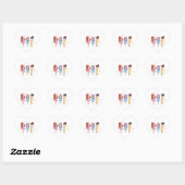 KPOP-meidengroep verjaardag Hart Sticker (Vel)