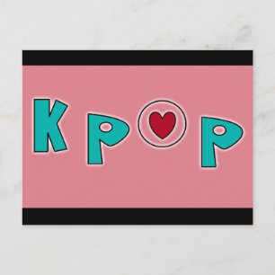 KPOP-muziek Briefkaart