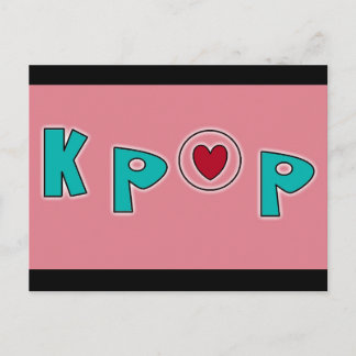 KPOP-muziek Briefkaart