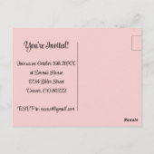 Kpop Roze Verjaardagsfeest Liefde Handgebaar Meisj Briefkaart (Achterkant)