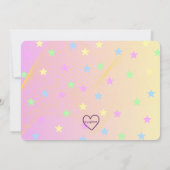 KPOP Star Party Time Birthday Kaart (Achterkant)