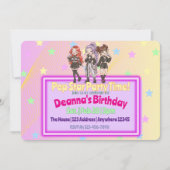 KPOP Star Party Time Birthday Kaart (Voorkant)