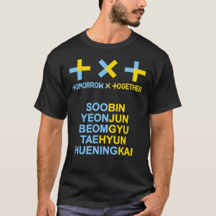 KPOP TXT OFFICIËLE LOGO EN NAAM Klassieke T-S T-shirt