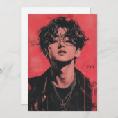 KPop-Valentijn-Kaart Feestdagenkaart (Voorkant / Achterkant)