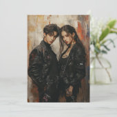 KPop-Valentijn-Kaart Feestdagenkaart (Staand voorkant)