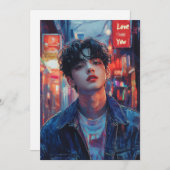 KPop-Valentijn-Kaart Feestdagenkaart (Voorkant / Achterkant)