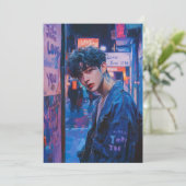 KPop-Valentijn-Kaart Feestdagenkaart (Staand voorkant)
