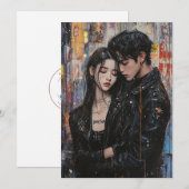 KPop Valentijnkaart Feestdagenkaart (Voorkant / Achterkant)
