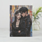 KPop Valentijnkaart Feestdagenkaart (Staand voorkant)