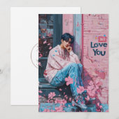 KPop Valentijnkaart Feestdagenkaart (Voorkant / Achterkant)