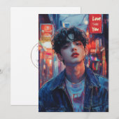 KPop Valentijnkaart Feestdagenkaart (Voorkant / Achterkant)