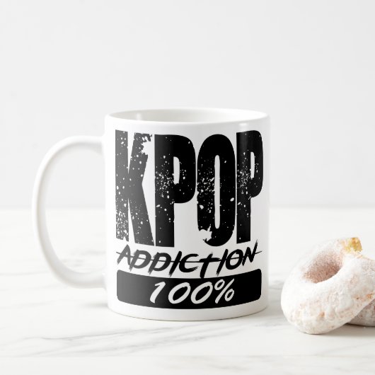 KPOP-verslaving 100% Koffiemok (Met donut)