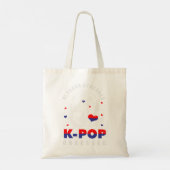 Kpop vinger hart Koreaans liefdessymbool schattig Tote Bag (Achterkant)