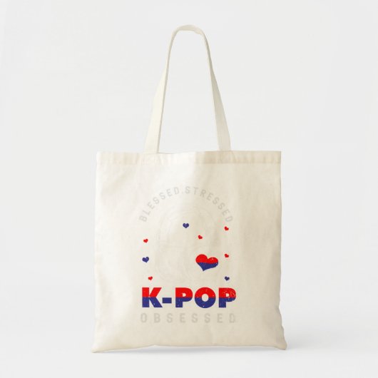 Kpop vinger hart Koreaans liefdessymbool schattig Tote Bag (Voorkant)