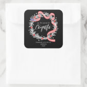 Kquito kerstmis vierkante sticker (Tas)