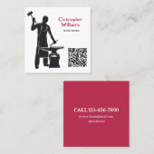 KR-code voor aankomst Vierkante Visitekaartje (Voorkant / Achterkant)