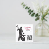 KR-code voor aankomst Vierkante Visitekaartje (Staand voorkant)