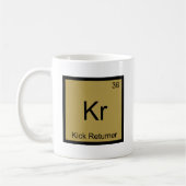 Kr - Kick Returner Grappig Chemie Elementsymbool Koffiemok (Links)