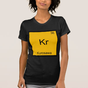 Kr - Kurosawa Grappige Chemie Element Symbool T-sh T-shirt