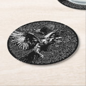 KRA KRA! RONDE KARTONNEN ONDERZETTER (Gebogen)