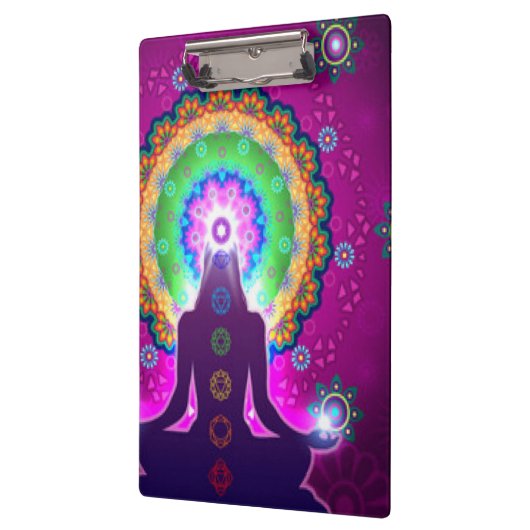 Kra Meditation Floral Pattern Design Klembord (Links)