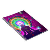 Kra Meditation Floral Pattern Design Notitieboek (Rechterzijde)