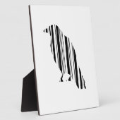 Kraai Bar Code Vogel Patroon Ontwerp Fotoplaat (Zijkant)