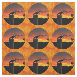 Kraai bij zonsondergang v1 stof