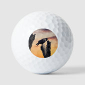 Kraai bij zonsopgang golfballen (Voorkant)
