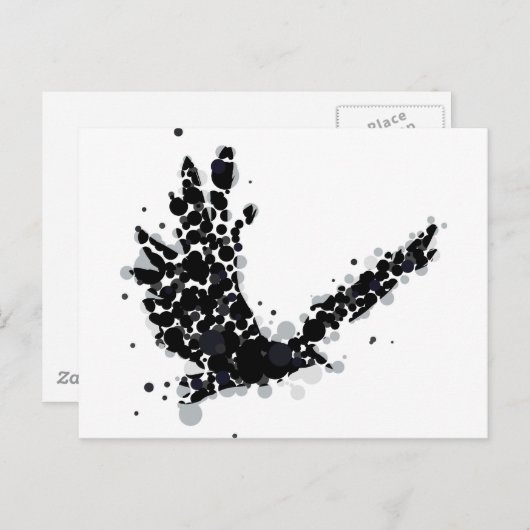 kraai briefkaart (Voorkant / Achterkant)