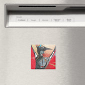 kraai de kraai ze volledig schilderen magneet (Insitu (Vaatwasser))