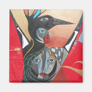 kraai de kraai ze volledig schilderen magneet