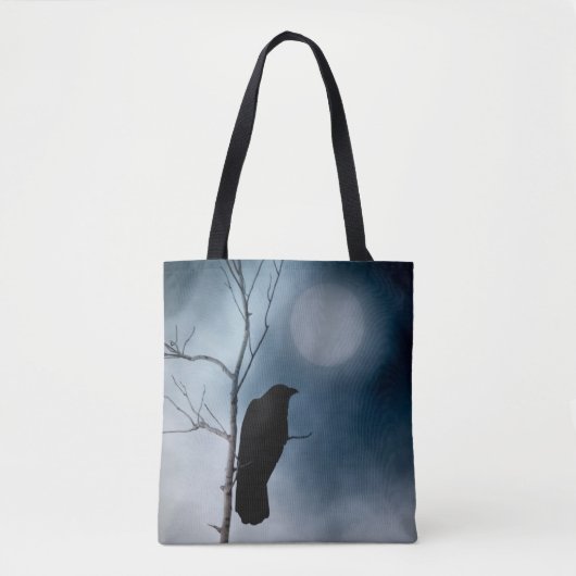Kraai en de zachte maan tote bag (Voorkant)