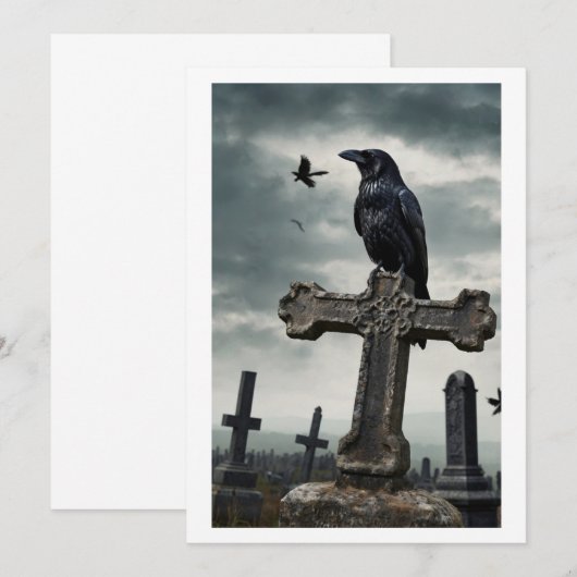 kraai en kruis kaart (Voorkant / Achterkant)