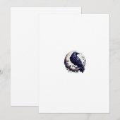 kraai en maan  kaart (Voorkant / Achterkant)