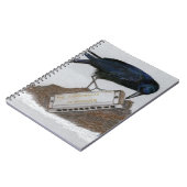 Kraai en mondharmonica notitieboek (Linkerzijde)