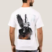 Kraai en schedel t-shirt (Achterkant)