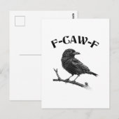 Kraai F-CAW-F Briefkaart (Voorkant / Achterkant)