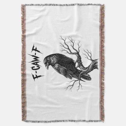 Kraai - F-CAW-F Deken (Voorkant Verticaal)