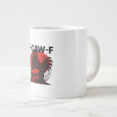 Kraai F-Caw-F Grappige Gotische Humor Grote Koffiekop (Voorkant rechts)