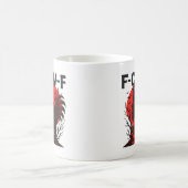 Kraai F-Caw-F Grappige Gotische Humor Koffiemok (Center)