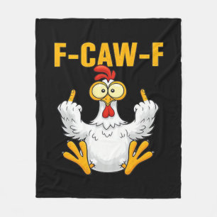 Kraai F-Caw-F Grappige Humor Gotisch Fleece Deken