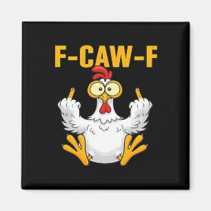 Kraai F-Caw-F Grappige Humor Gotisch Magneet