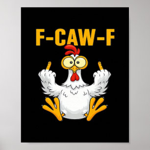Kraai F-Caw-F Grappige Humor Gotisch Poster