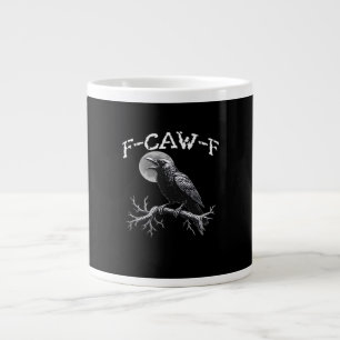 Kraai F-Caw-F Grappige Vogel Cool Uniek Grote Koffiekop