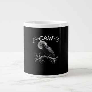 Kraai F-Caw-F Grappige Vogel Cool Uniek Grote Koffiekop