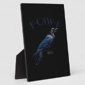 Kraai, F-Caw-F Grappige Vogel Creatieve Casual Fotoplaat (Zijkant)