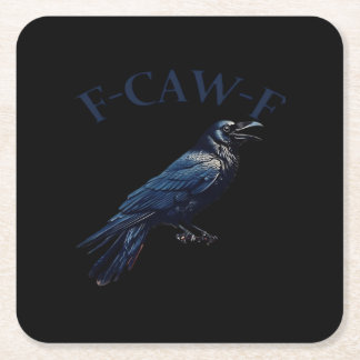 Kraai, F-Caw-F Grappige Vogel Creatieve Casual Kartonnen Onderzetters