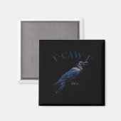 Kraai, F-Caw-F Grappige Vogel Creatieve Casual Magneet (Voorkant / Achterkant)