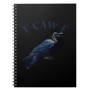 Kraai, F-Caw-F Grappige Vogel Creatieve Casual Notitieboek